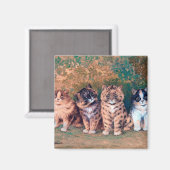ルイ・ワインの4人の子猫 マグネット (正面/裏面)