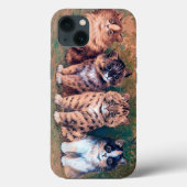 ルイ・ワインの4人の子猫 Case-Mate iPhoneケース (裏面)
