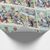 ルイ・ワイン、キャットビルのクリスマスボール ラッピングペーパー (角)