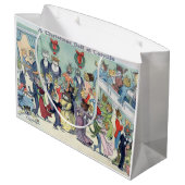 ルイ・ワイン、キャットビルのクリスマスボール ラージペーパーバッグ (裏面アングル)