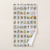 ルイ·ワイン·キャット·アルファベット バスタオルセット (ハンドタオル)