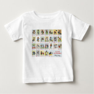 ルイ・ワイン・キャット・アルファベット ベビーTシャツ