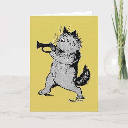 ルイ·ワイン·トランペット·プレーヤー（トランペター）·キャット カード (正面)