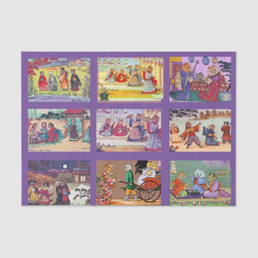 ルイ・ワイン、ミカドの猫たち。 薄葉紙 (正面)