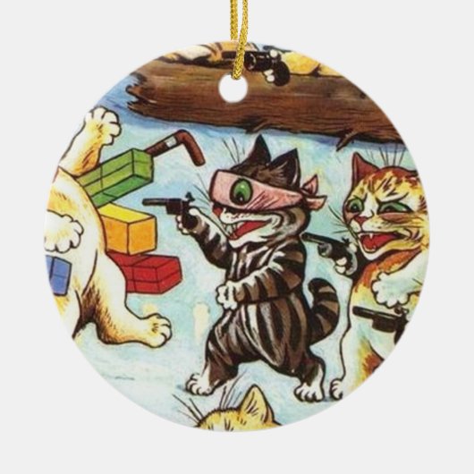 ルイ・ワイン – 待ち伏せ強盗と盗賊 セラミックオーナメント (正面)