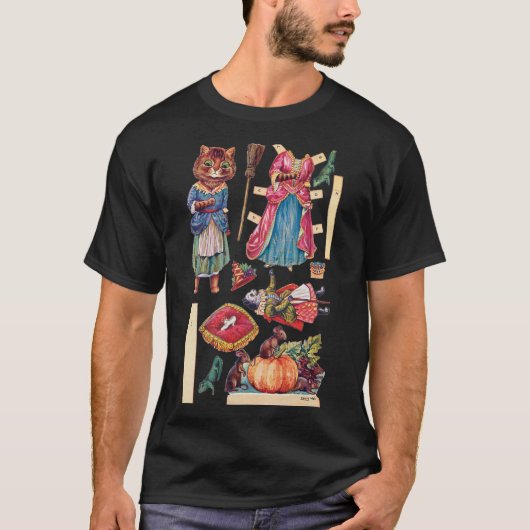 ルイ・ワイン、紙人形、シンデレラ Tシャツ (正面)