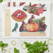 ルイ·ワイン·紙·ドール·シンデレラ キッチンタオル (折り畳み)