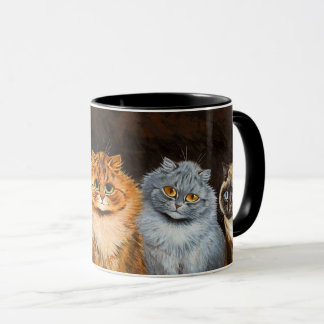 ルイ・ワ絵を描インの猫 マグカップ