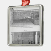 ルイGalvani著カエルの実験 メタルオーナメント (左)