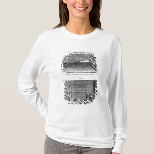 ルイGalvani著カエルの実験 Tシャツ (正面)