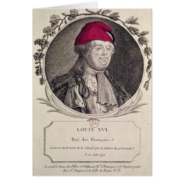 ルイphrygianボンネットを身に着けているXVI (正面)