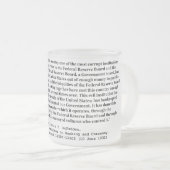 ルイT McFaddenによって連邦準備制度の引用文を買収して下さい フロストグラスマグカップ (正面右)