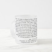 ルイT McFaddenによって連邦準備制度の引用文を買収して下さい フロストグラスマグカップ (正面左)