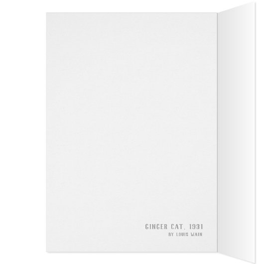 ルイWainのショウガ猫の誕生日のパーティの招待状 (内側 (左))