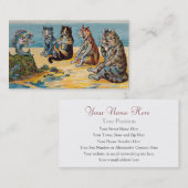 ルイWainの魚の物語-おもしろいな猫の名刺 名刺 (正面/裏面)