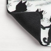 ルイWainの黒猫の月のマウスパッド マウスパッド (コーナー)