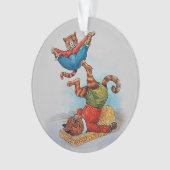 ルイWain曲芸的な猫のヴィンテージのクリスマス オーナメント (正面)