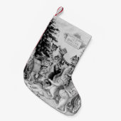 ルイWain猫のクリスマスのストッキング スモールクリスマスストッキング (正面 (吊り時))