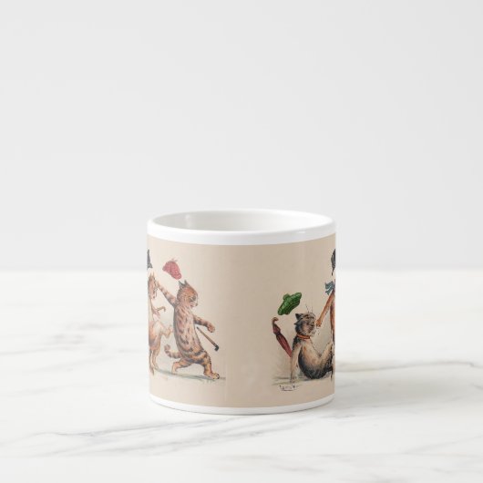 ルイWain猫の大災害のExpressoの愛らしいマグ エスプレッソカップ (正面)
