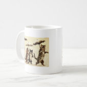 ルイWain著傘猫パレード猫のアートワーク コーヒーマグカップ (正面左)
