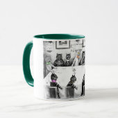 ルイWain著猫のクリスマスの大災害 マグカップ (正面左)