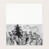 ルイWain著猫好きのためのクリスマスのギフトのラベル 名刺 (外部フラット)