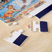 ルイWain -きれいなはねるどんちゃん騒ぎの猫 ジグソーパズル (側面)