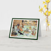 ルイWain -庭の猫 カード (黄色い花)