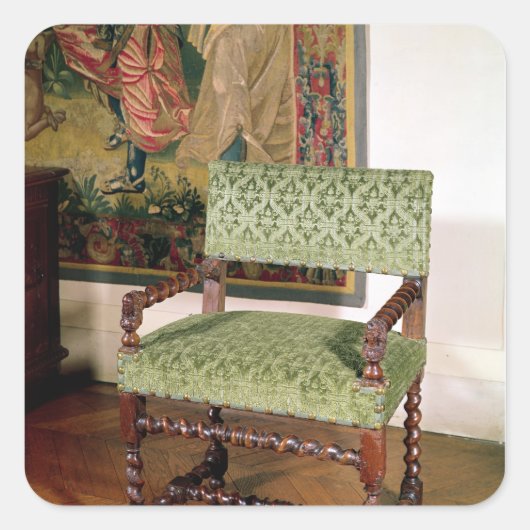 ルイXIIIの肘掛け椅子 スクエアシール (正面)