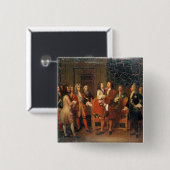 ルイXV訪問のピーターI 缶バッジ (正面&裏面)