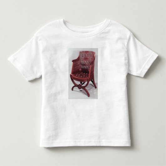 ルイXVIのスタイルの肘掛け椅子 トドラーTシャツ (正面)