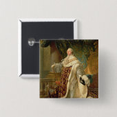 ルイXVI (1754-93年) (キャンバスの油) 缶バッジ (正面&裏面)