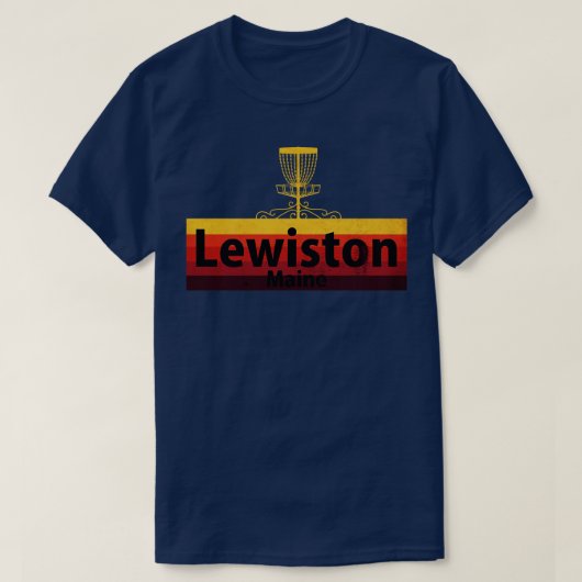 ルウィンストンディスクゴルフメイン Tシャツ (デザイン正面)