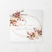 ルウイルドゥオレンジフィーイラージアクアレルバプテメ 三つ折り招待状 (カバー)