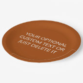 ルウ無地の色トレンディーコクタイルパーティーパレット ペーパープレート (アングル)