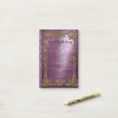 ルエットラヴァンドレオールドブックエレガンスモノグラム ポストイット (デスク上)