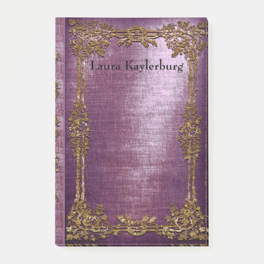 ルエットラヴァンドレオールドブックエレガンスモノグラム ポストイット (正面)