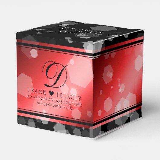 ルエレガントビー80周年結婚記念日 フェイバーボックス (裏面サイド)