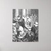 ルカによる福音書22:ゲッセマネの園でイエスに天使が現れる キャンバスプリント (正面)