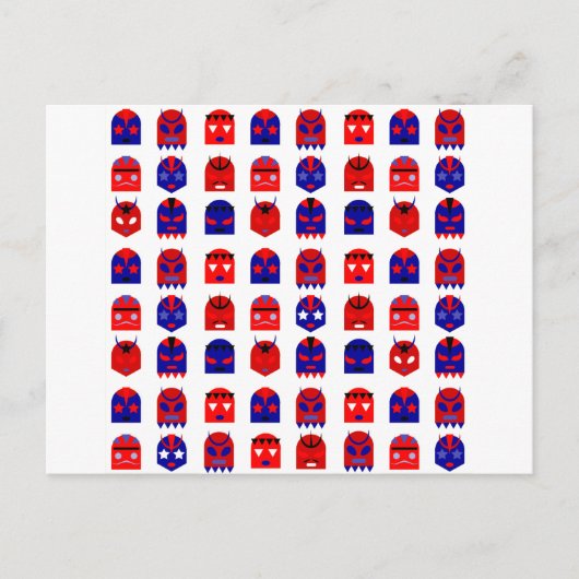 ルカの天秤皿マスク ポストカード (正面)