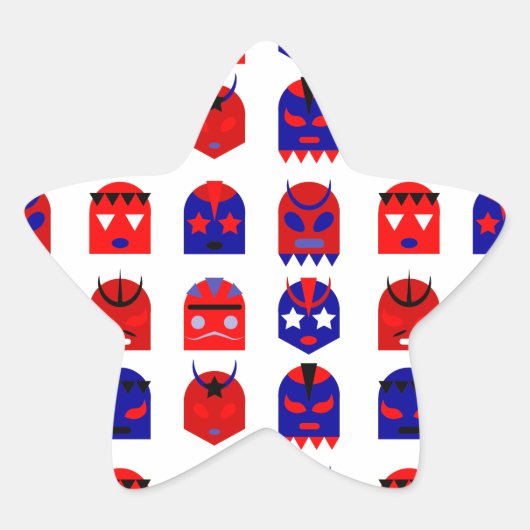 ルカの天秤皿マスク 星シール (正面)