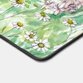 ルカの福音書1:37の花の励ましの聖書の詩 デスクマット (コーナー)