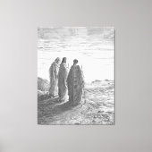 ルカの福音書24A イエスと二人の弟子 エマオへ キャンバスプリント (正面)