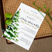 ルカの福音書 2:10 クリスマスツリーと誕生日パーティー 招待状