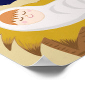 ルカの聖書の一節をデザインしたモダンなクリスマスポスター ポスター (角)