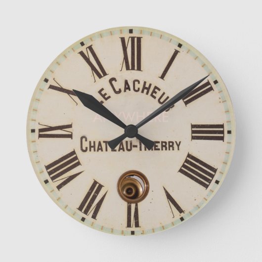 ルカシュール |経クラシック過したキャプチャスタイル ラウンド壁時計 (正面)