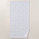 ルカス紙吹雪水彩画ドット ビーチタオル (正面)