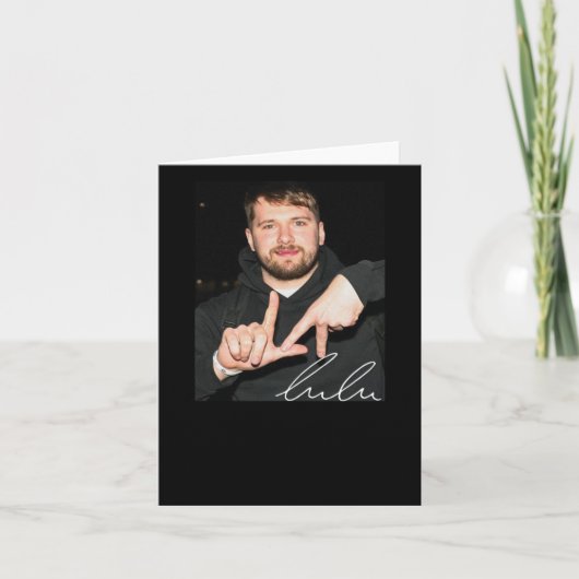 ルカドンチックハンドサインラ カード (正面)