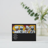 「ルカフェシェフペットのプロファイルカード 名刺 (スタンド正面)