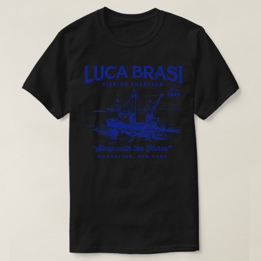 ルカブラシ魚釣りシャルターズ Tシャツ (デザイン正面)
